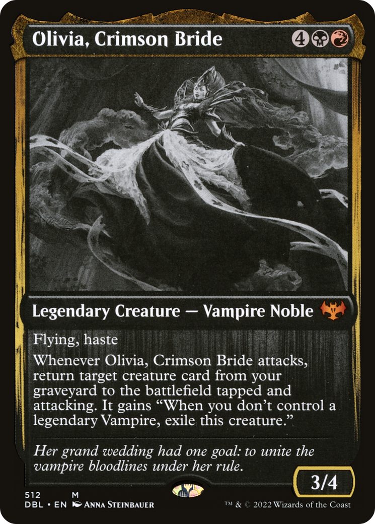 Olivia, Crimson Bride (DBL-512) - Innistrad: Double Feature - Premium MTG Single from Wizards of the Coast - Just $1.77! Shop now at Game Crave Tournament Store
