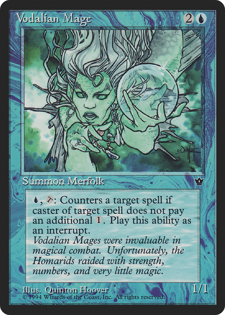 Vodalian Mage (FEM-30C) - Fallen Empires - Premium MTG Single from Wizards of the Coast - Just $0.25! Shop now at Game Crave Tournament Store