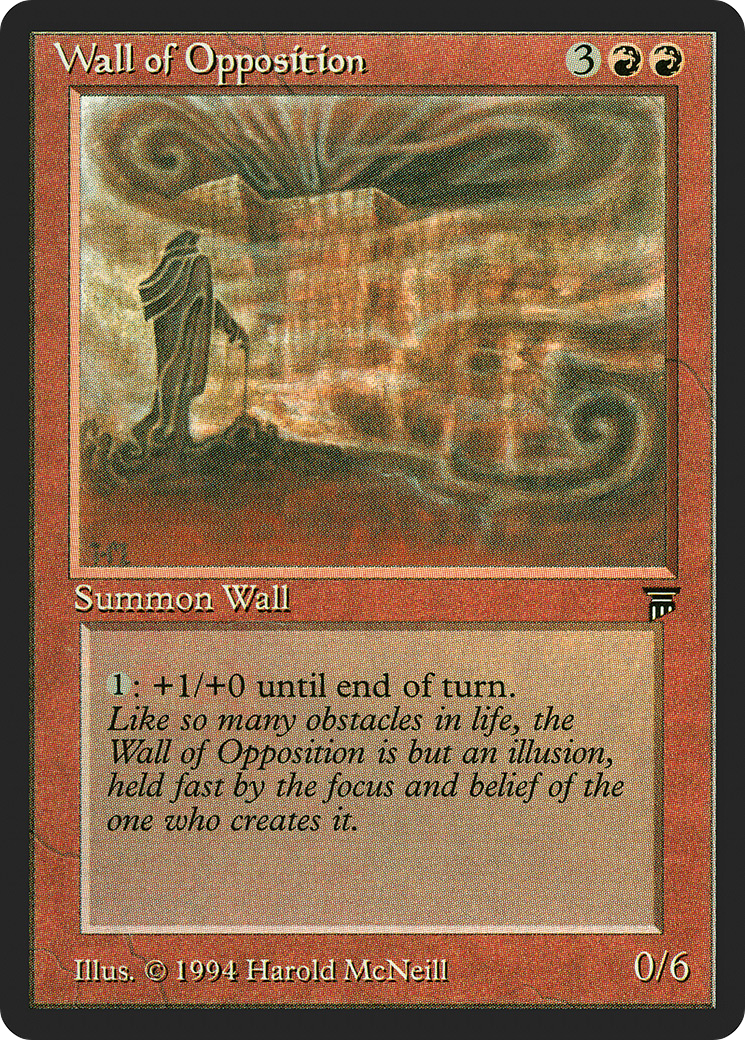 Wall of Opposition (LEG-171) - Legends - Premium MTG Single from Wizards of the Coast - Just $2.44! Shop now at Game Crave Tournament Store