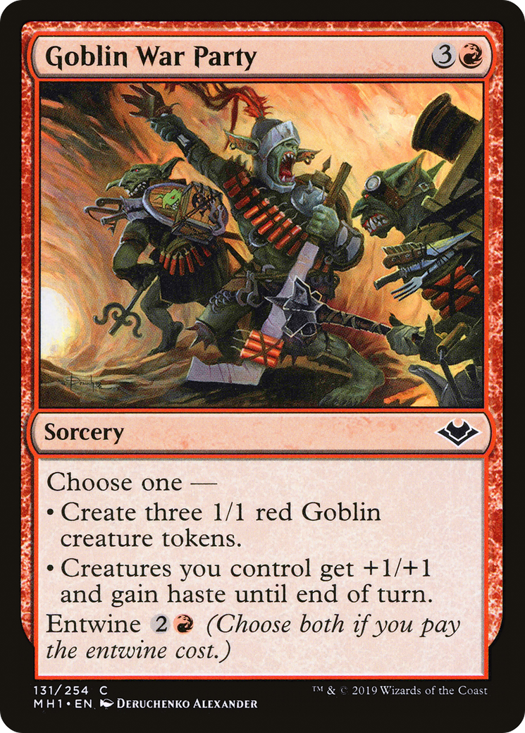 Goblin War Party (MH1-131) - Modern Horizons - Premium MTG Single from Wizards of the Coast - Just $0.08! Shop now at Game Crave Tournament Store