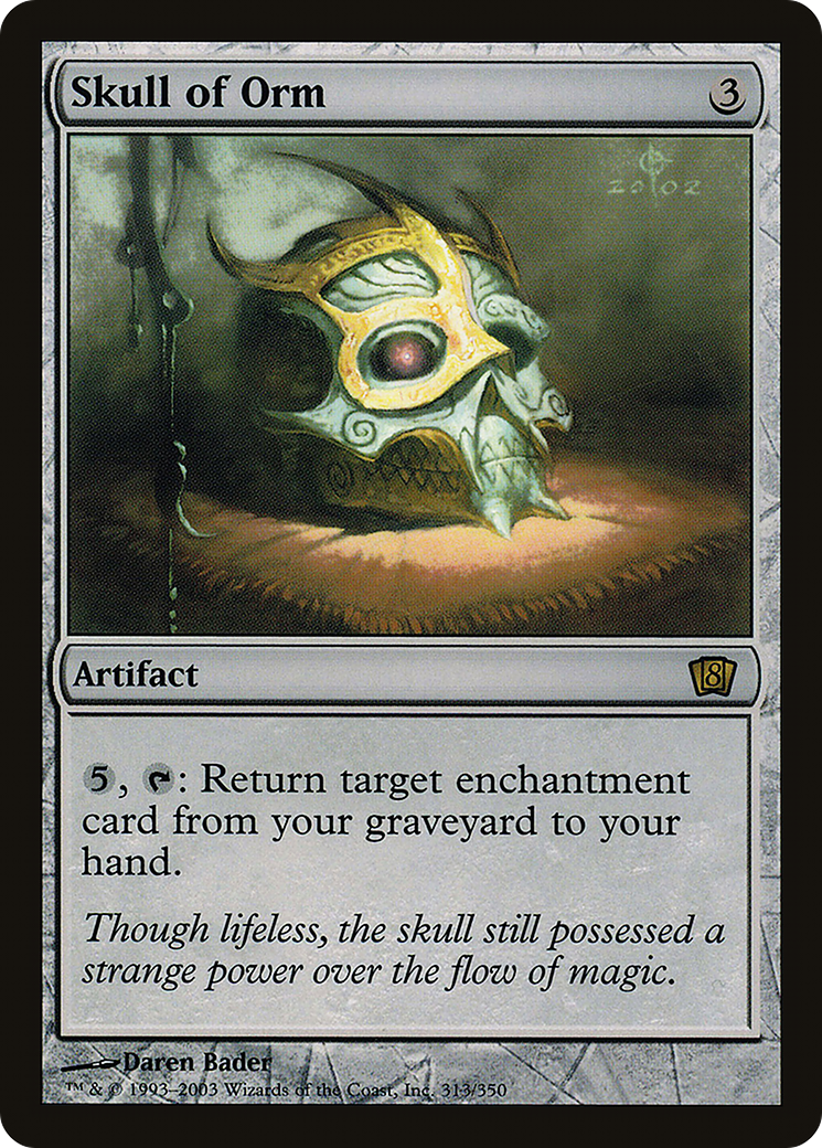 Skull of Orm (8ED-313★) - Eighth Edition Foil - Premium MTG Single from Wizards of the Coast - Just $1.95! Shop now at Game Crave Tournament Store