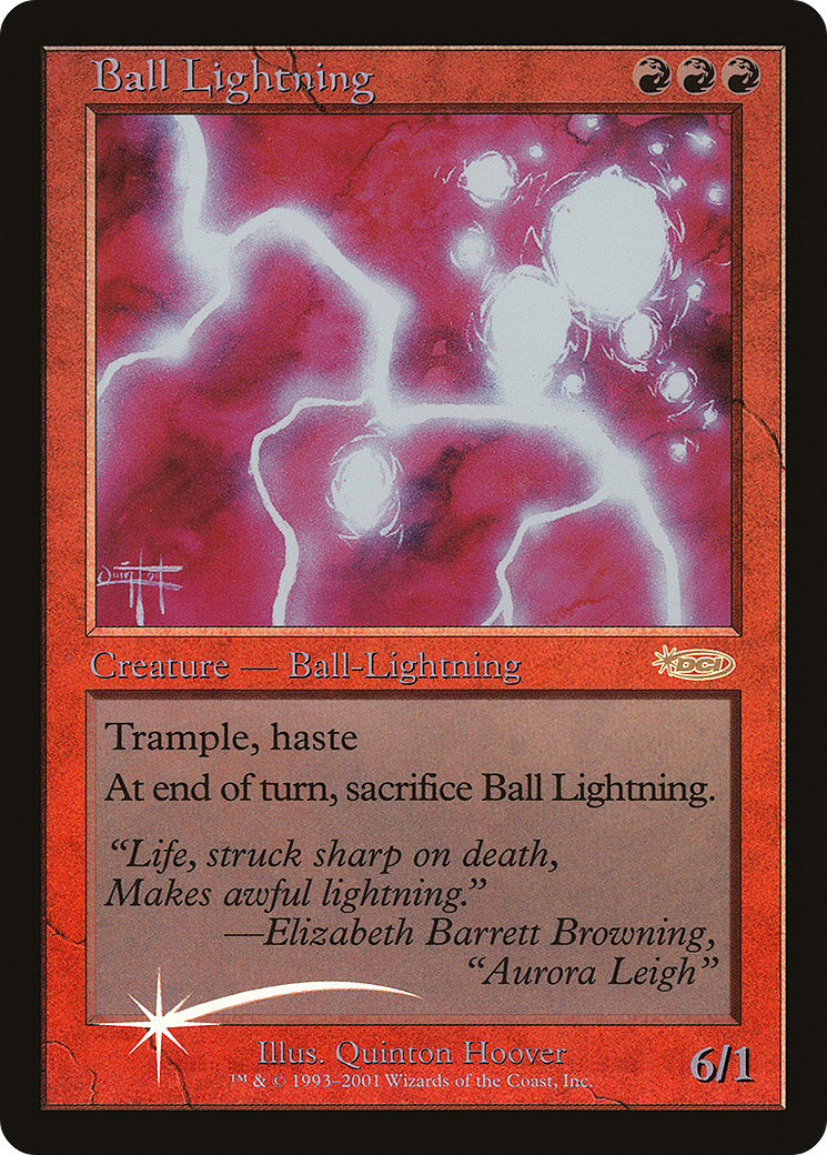 Ball Lightning (G01-001) - Judge Gift Cards 2001 Foil - Premium MTG Single from Wizards of the Coast - Just $7.49! Shop now at Game Crave Tournament Store