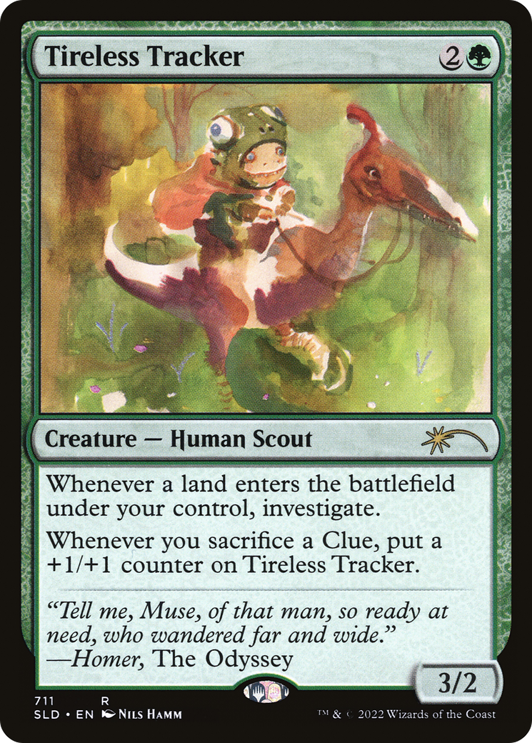 Tireless Tracker (SLD-711) - Secret Lair Drop - Premium MTG Single from Wizards of the Coast - Just $0.85! Shop now at Game Crave Tournament Store