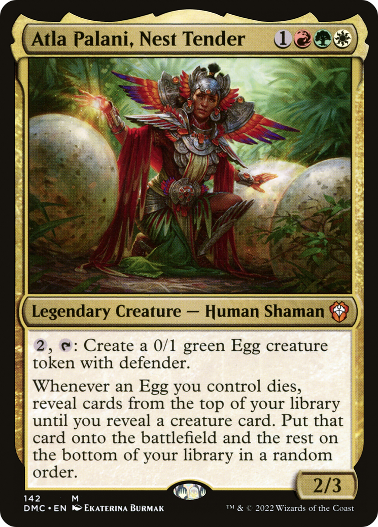 Atla Palani, Nest Tender (DMC-142) - Dominaria United Commander - Premium MTG Single from Wizards of the Coast - Just $0.17! Shop now at Game Crave Tournament Store