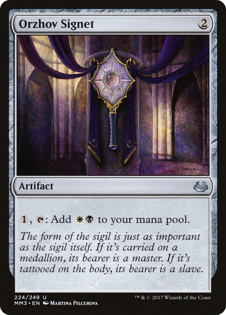 Orzhov Signet (MM3-224) - Modern Masters 2017 - Premium MTG Single from Wizards of the Coast - Just $0.09! Shop now at Game Crave Tournament Store