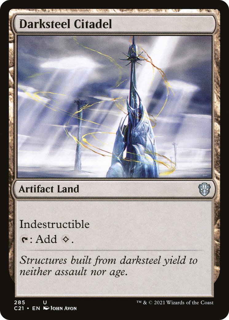 Darksteel Citadel (C21-285) - Commander 2021 - Premium MTG Single from Wizards of the Coast - Just $0.19! Shop now at Game Crave Tournament Store