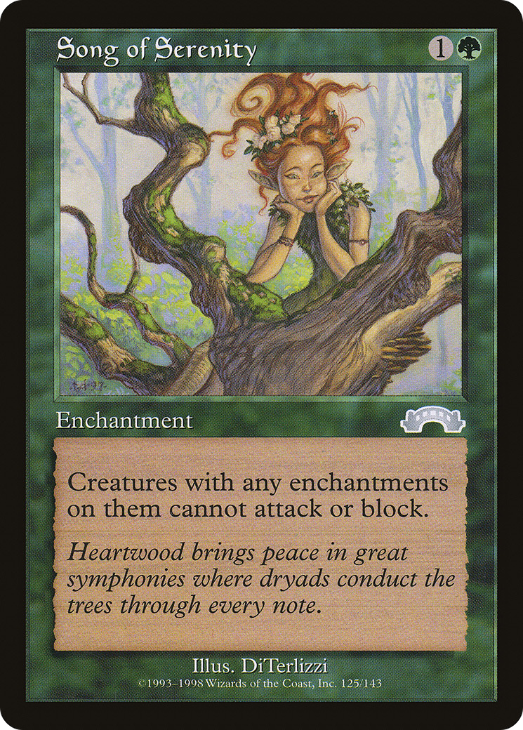 Song of Serenity (EXO-125) - Exodus - Premium MTG Single from Wizards of the Coast - Just $0.08! Shop now at Game Crave Tournament Store