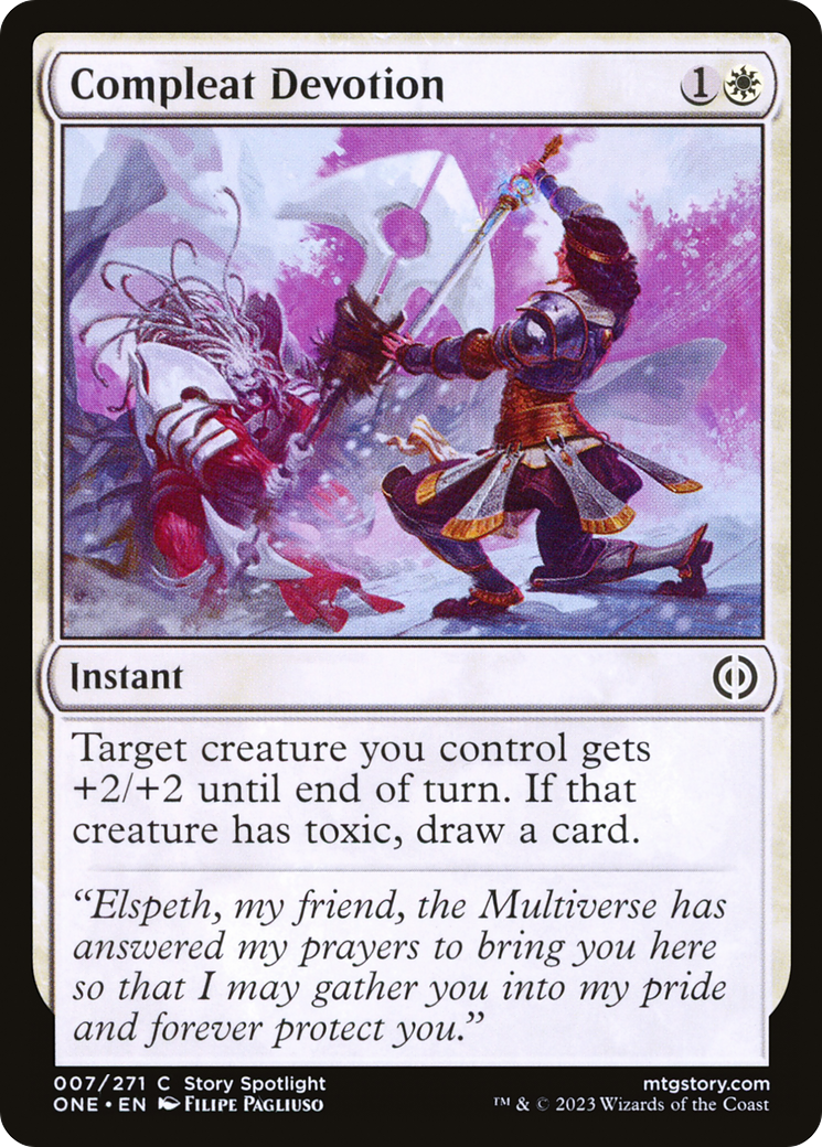Compleat Devotion (ONE-007) - Phyrexia: All Will Be One - Premium MTG Single from Wizards of the Coast - Just $0.08! Shop now at Game Crave Tournament Store
