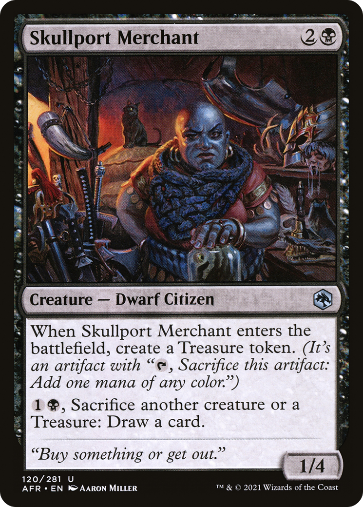 Skullport Merchant (AFR-120) - Adventures in the Forgotten Realms - Premium MTG Single from Wizards of the Coast - Just $0.08! Shop now at Game Crave Tournament Store