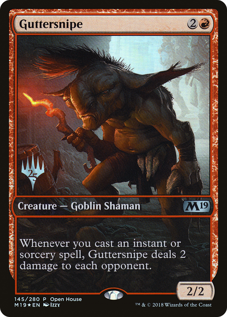 Guttersnipe (PM19-145) - Core Set 2019 Promos Foil - Premium MTG Single from Wizards of the Coast - Just $0.42! Shop now at Game Crave Tournament Store