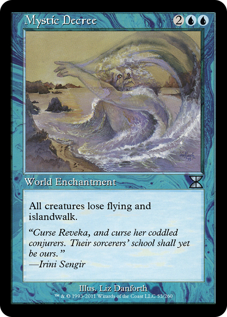 Mystic Decree (ME4-053) - Masters Edition IV - Premium MTG Single from Wizards of the Coast - Just $0! Shop now at Game Crave Tournament Store