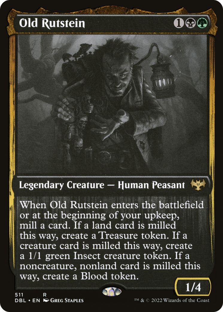 Old Rutstein (DBL-511) - Innistrad: Double Feature - Premium MTG Single from Wizards of the Coast - Just $0.15! Shop now at Game Crave Tournament Store