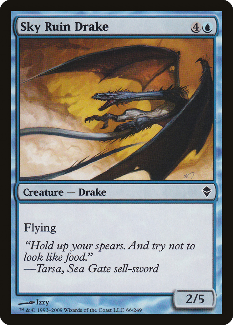 Sky Ruin Drake (ZEN-066) - Zendikar - Premium MTG Single from Wizards of the Coast - Just $0.25! Shop now at Game Crave Tournament Store