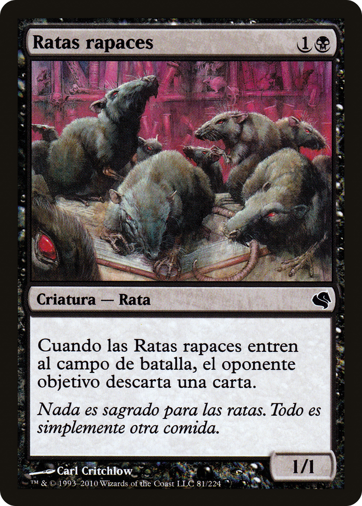 Ravenous Rats (PS11-081) - Salvat 2011 - Premium MTG Single from Wizards of the Coast - Just $0! Shop now at Game Crave Tournament Store