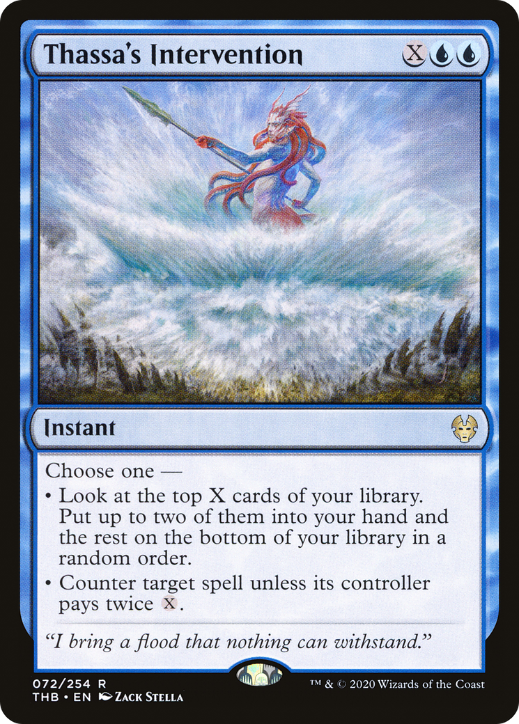 Thassa's Intervention (THB-072) - Theros Beyond Death Foil - Premium MTG Single from Wizards of the Coast - Just $0.08! Shop now at Game Crave Tournament Store