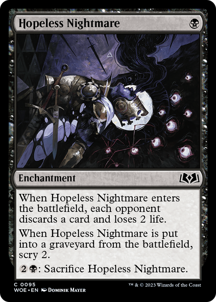 Hopeless Nightmare (WOE-095) - Wilds of Eldraine - Premium MTG Single from Wizards of the Coast - Just $0.09! Shop now at Game Crave Tournament Store