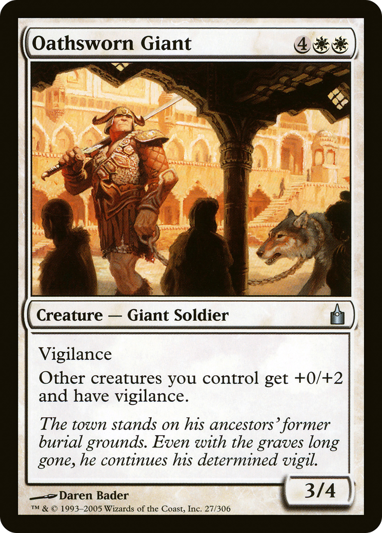 Oathsworn Giant (RAV-027) - Ravnica: City of Guilds Foil - Premium MTG Single from Wizards of the Coast - Just $1.90! Shop now at Game Crave Tournament Store