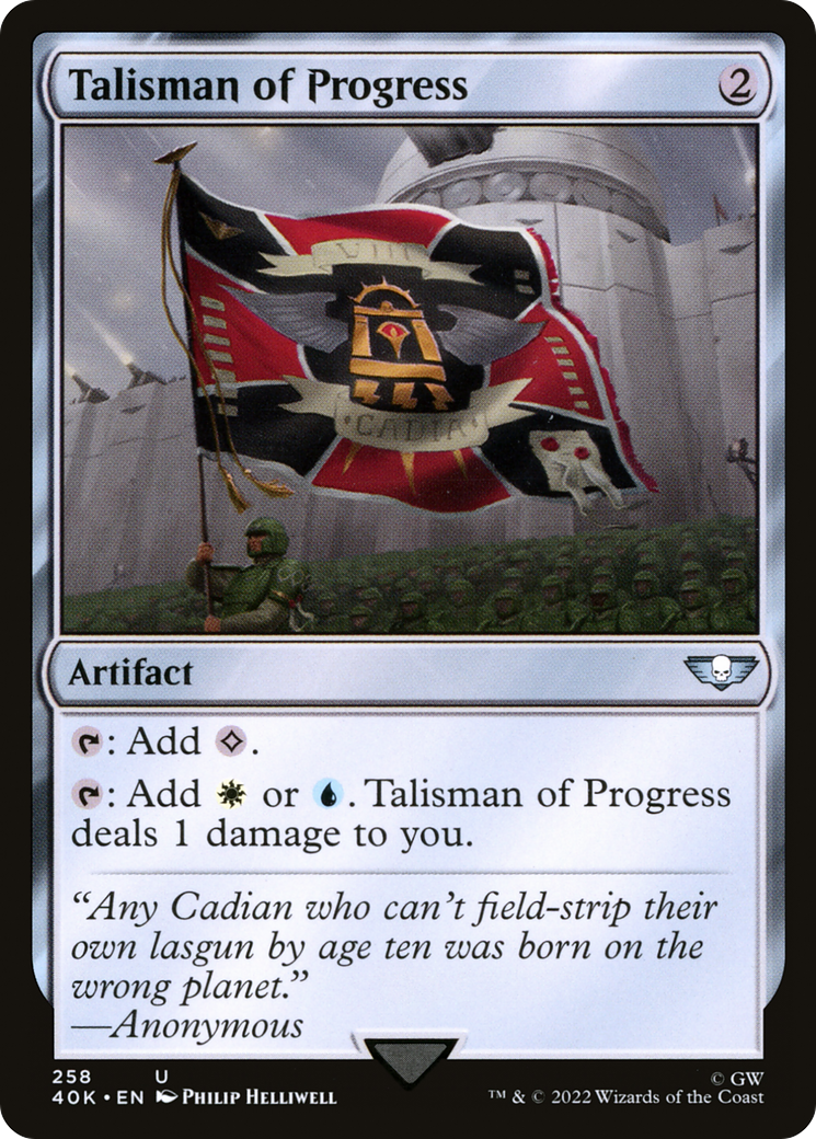 Talisman of Progress (40K-258) - Warhammer 40,000 Commander - Premium MTG Single from Wizards of the Coast - Just $0.21! Shop now at Game Crave Tournament Store