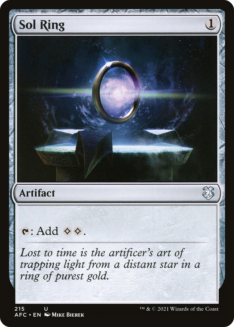 Sol Ring (AFC-215) - Forgotten Realms Commander - Premium MTG Single from Wizards of the Coast - Just $0.26! Shop now at Game Crave Tournament Store