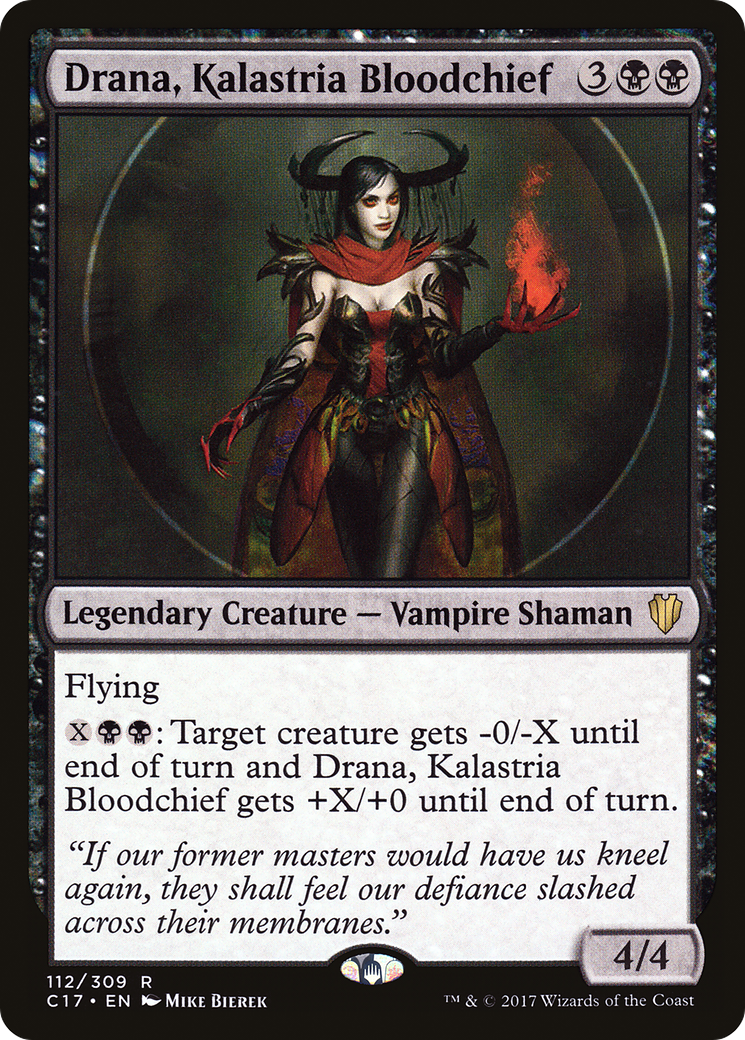 Drana, Kalastria Bloodchief (C17-112) - Commander 2017 - Premium MTG Single from Wizards of the Coast - Just $0.09! Shop now at Game Crave Tournament Store