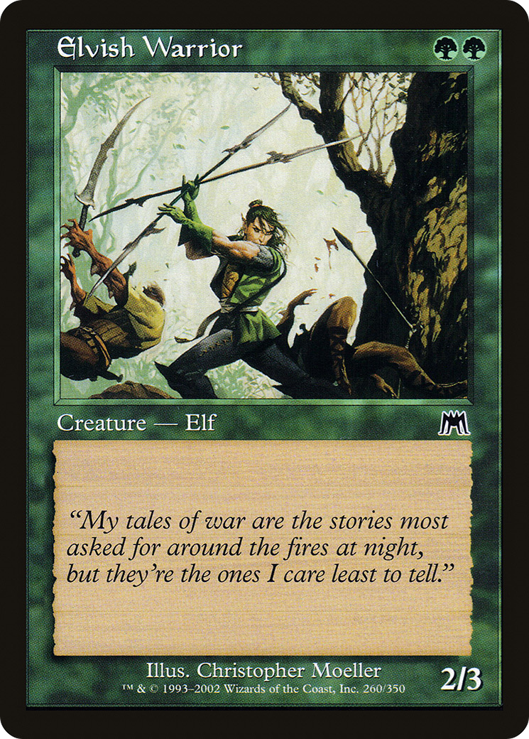 Elvish Warrior (ONS-260) - Onslaught Foil - Premium MTG Single from Wizards of the Coast - Just $0.98! Shop now at Game Crave Tournament Store