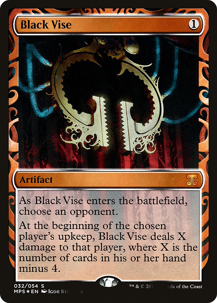 Black Vise (MPS-032) - Kaladesh Inventions Foil - Premium MTG Single from Wizards of the Coast - Just $32.98! Shop now at Game Crave Tournament Store