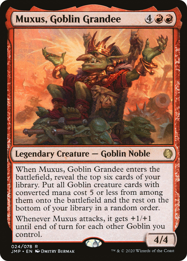 Muxus, Goblin Grandee (JMP-024) - Jumpstart - Premium MTG Single from Wizards of the Coast - Just $4.89! Shop now at Game Crave Tournament Store
