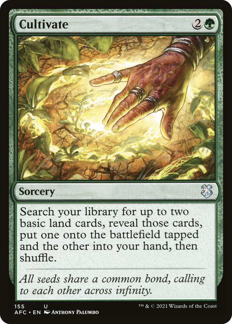 Cultivate (AFC-155) - Forgotten Realms Commander - Premium MTG Single from Wizards of the Coast - Just $0.74! Shop now at Game Crave Tournament Store