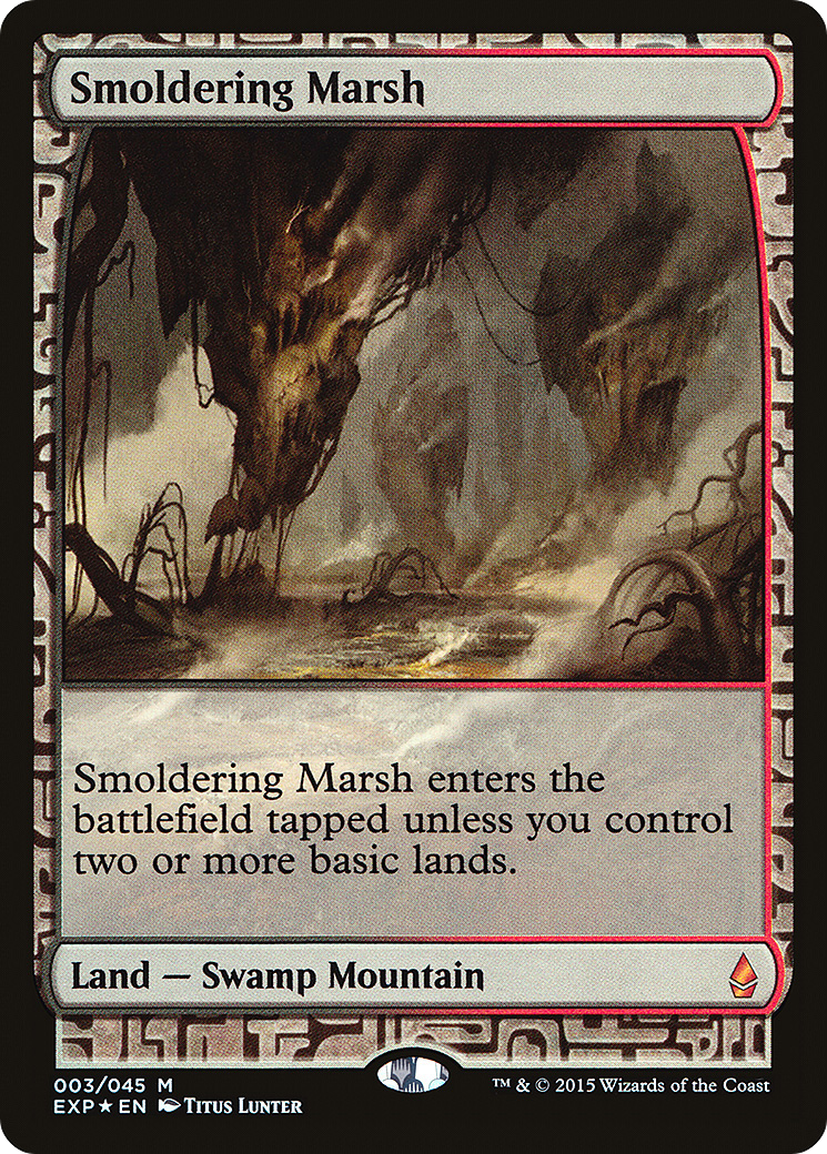 Smoldering Marsh (EXP-003) - Zendikar Expeditions Foil - Premium MTG Single from Wizards of the Coast - Just $4.61! Shop now at Game Crave Tournament Store