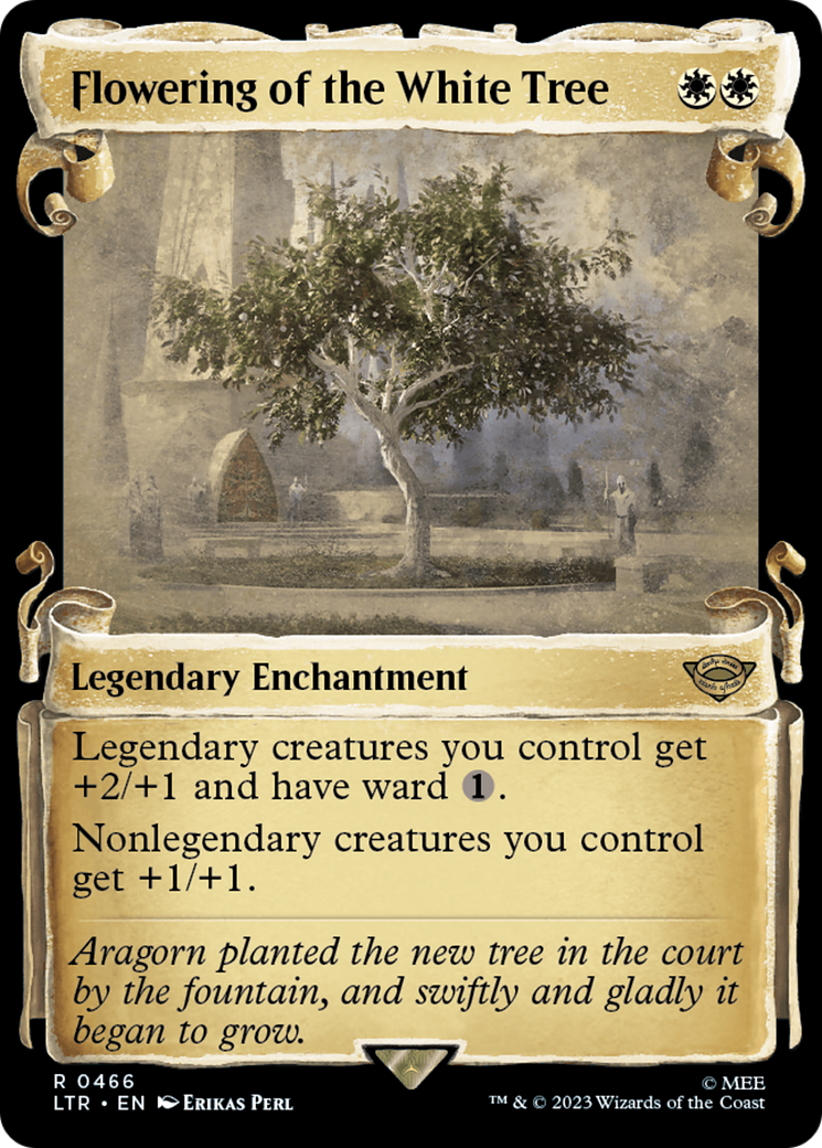 Flowering of the White Tree (LTR-466) - The Lord of the Rings: Tales of Middle-earth: (Showcase) Foil - Premium MTG Single from Wizards of the Coast - Just $4.93! Shop now at Game Crave Tournament Store