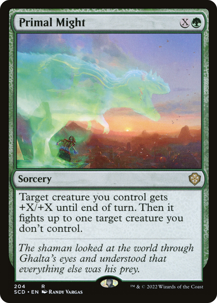 Primal Might (SCD-204) - Starter Commander Decks - Premium MTG Single from Wizards of the Coast - Just $0.08! Shop now at Game Crave Tournament Store