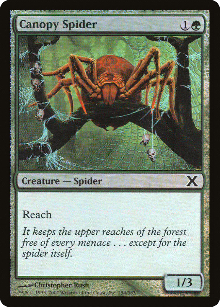 Canopy Spider (10E-254★) - Tenth Edition Foil - Premium MTG Single from Wizards of the Coast - Just $0.13! Shop now at Game Crave Tournament Store