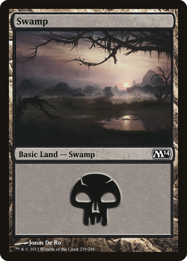 Swamp (M14-239) - Magic 2014 - Premium MTG Single from Wizards of the Coast - Just $0.08! Shop now at Game Crave Tournament Store