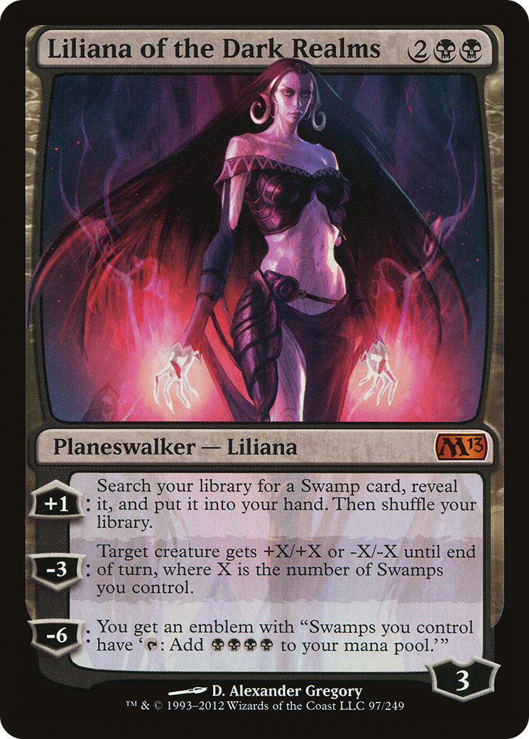 Liliana of the Dark Realms (M13-097) - Magic 2013 - Premium MTG Single from Wizards of the Coast - Just $2.71! Shop now at Game Crave Tournament Store