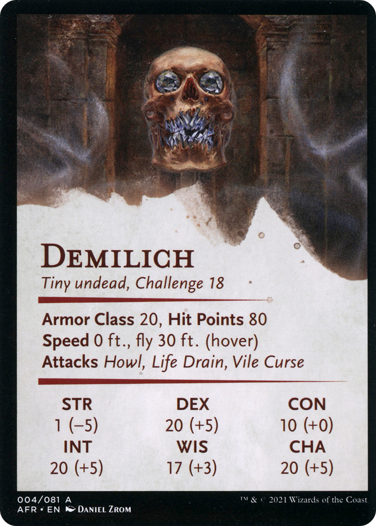 Demilich // Demilich (AAFR-004) - Adventures in the Forgotten Realms Art Series (Borderless) Foil - Premium MTG Single from Wizards of the Coast - Just $0! Shop now at Game Crave Tournament Store