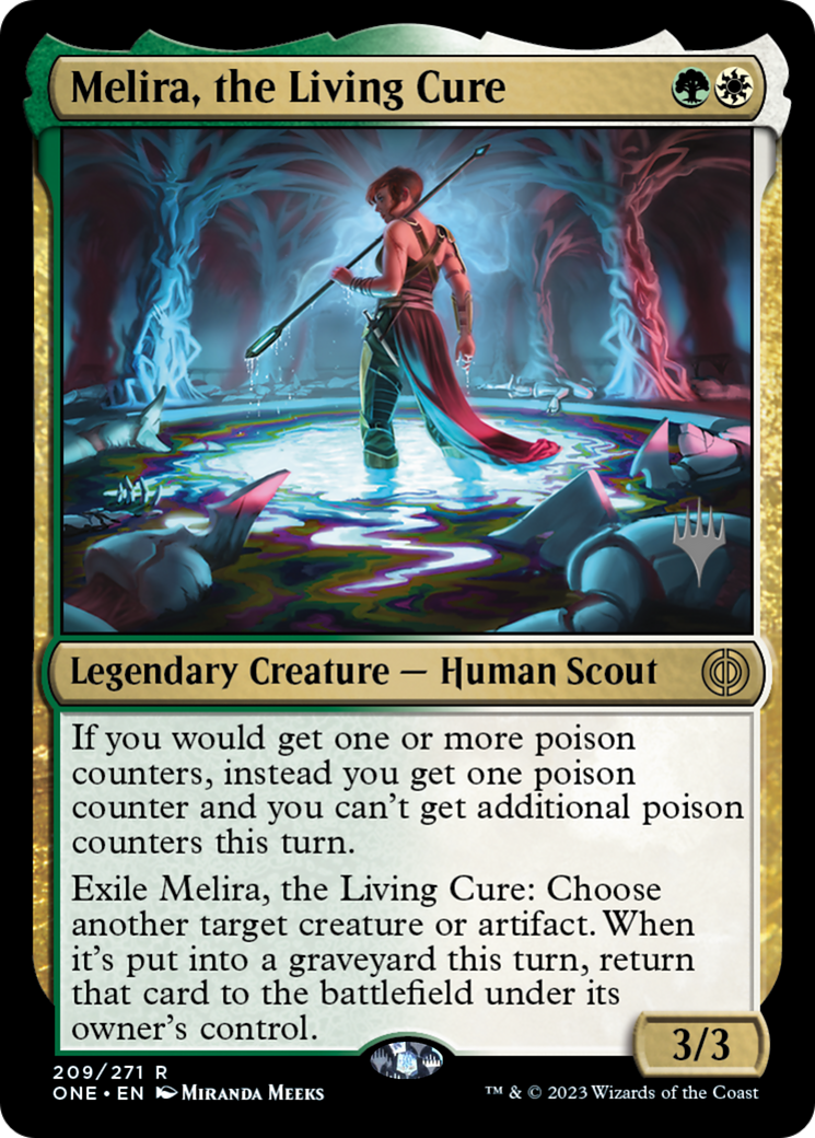 Melira, the Living Cure (PONE-209P) - Phyrexia: All Will Be One Promos - Premium MTG Single from Wizards of the Coast - Just $0.13! Shop now at Game Crave Tournament Store