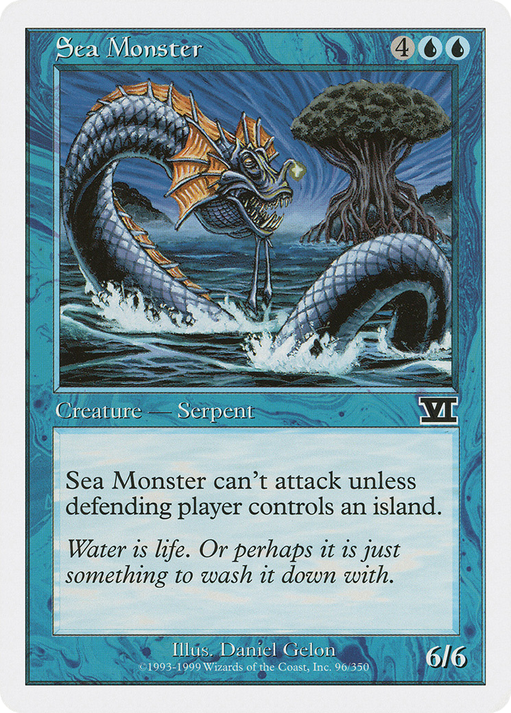 Sea Monster (6ED-096) - Classic Sixth Edition - Premium MTG Single from Wizards of the Coast - Just $0.08! Shop now at Game Crave Tournament Store
