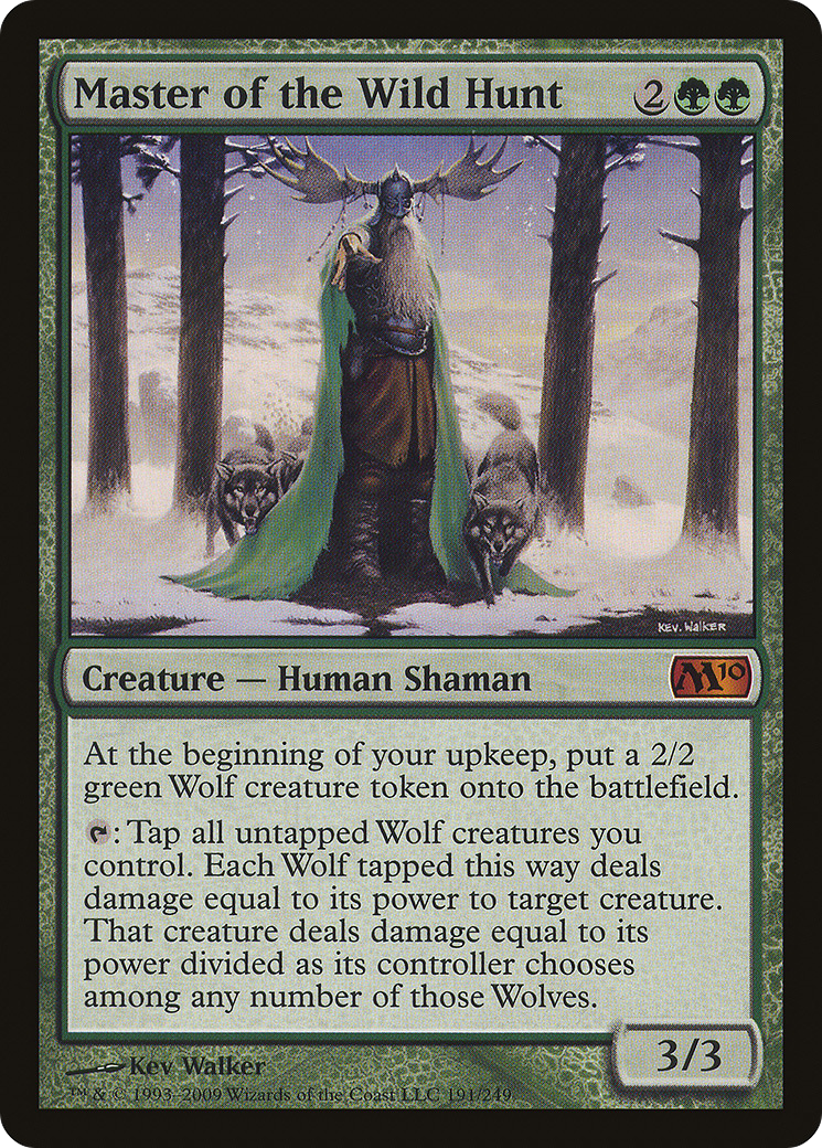 Master of the Wild Hunt (M10-191) - Magic 2010 Foil - Premium MTG Single from Wizards of the Coast - Just $1.39! Shop now at Game Crave Tournament Store