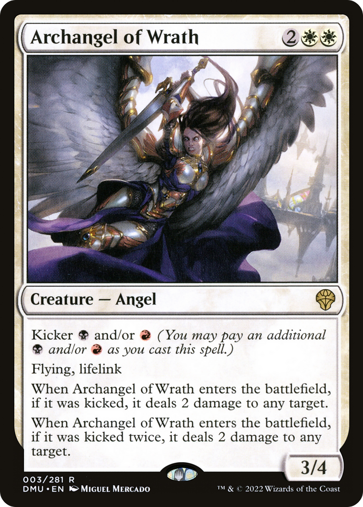 Archangel of Wrath (DMU-003) - Dominaria United - Premium MTG Single from Wizards of the Coast - Just $0.25! Shop now at Game Crave Tournament Store