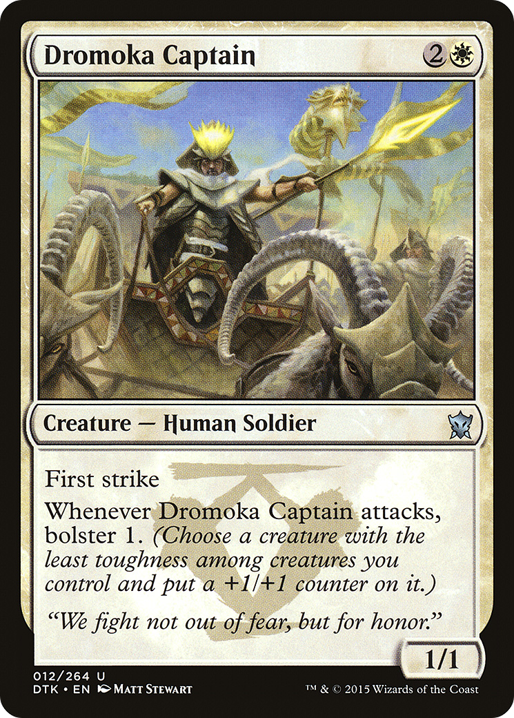 Dromoka Captain (DTK-012) - Dragons of Tarkir Foil - Premium MTG Single from Wizards of the Coast - Just $0.25! Shop now at Game Crave Tournament Store