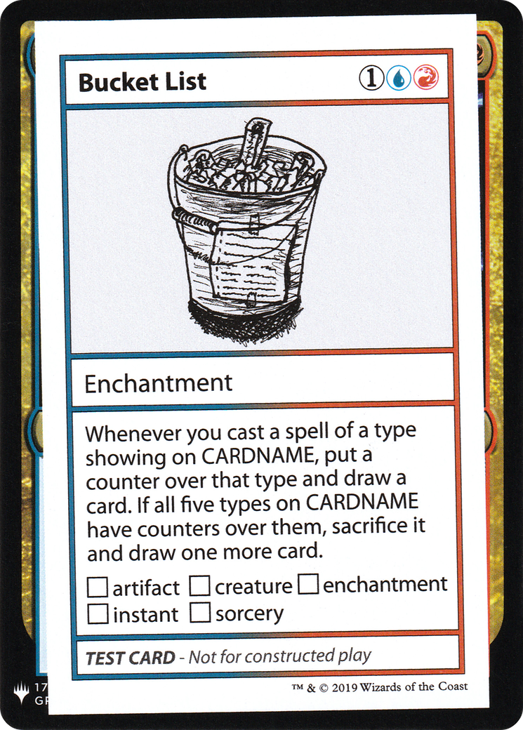 Bucket List (CMB1-089) - Mystery Booster Playtest Cards 2019 - Premium MTG Single from Wizards of the Coast - Just $0.21! Shop now at Game Crave Tournament Store