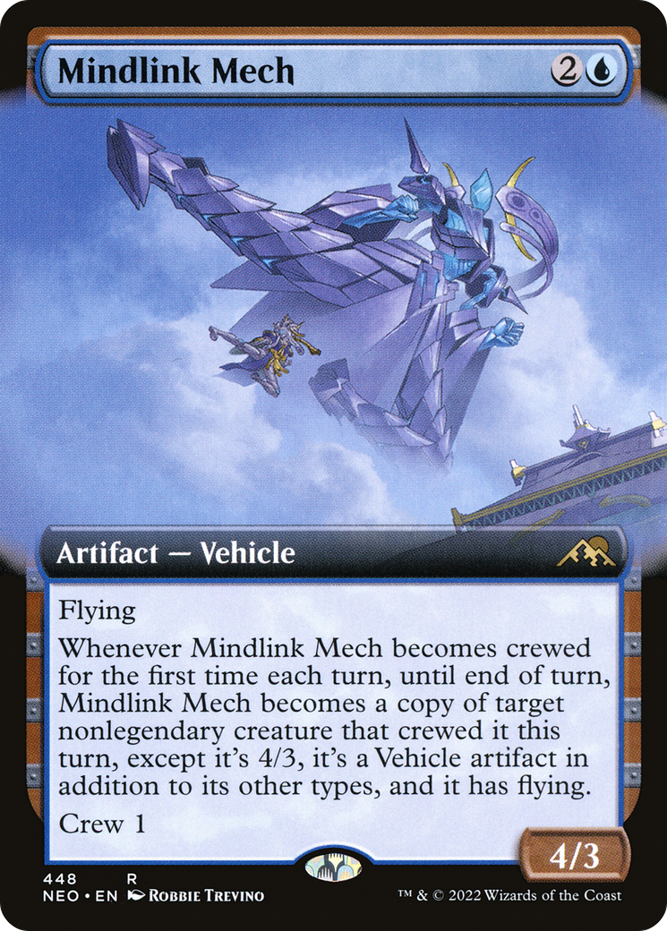Mindlink Mech (NEO-448) - Kamigawa: Neon Dynasty: (Extended Art) Foil - Premium MTG Single from Wizards of the Coast - Just $0.25! Shop now at Game Crave Tournament Store