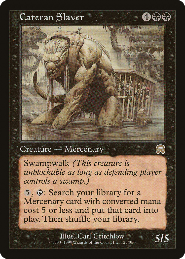 Cateran Slaver (MMQ-125) - Mercadian Masques - Premium MTG Single from Wizards of the Coast - Just $0.11! Shop now at Game Crave Tournament Store