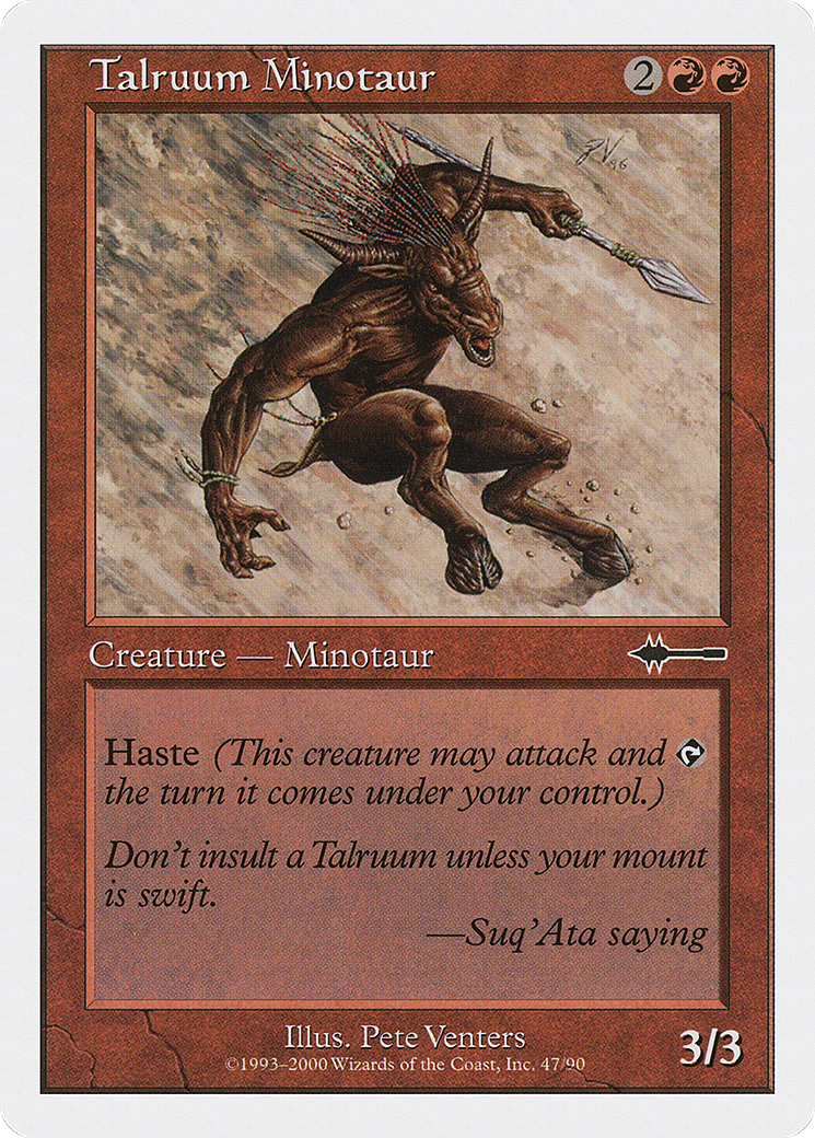 Talruum Minotaur (BTD-047) - Beatdown Box Set - Premium MTG Single from Wizards of the Coast - Just $0.25! Shop now at Game Crave Tournament Store