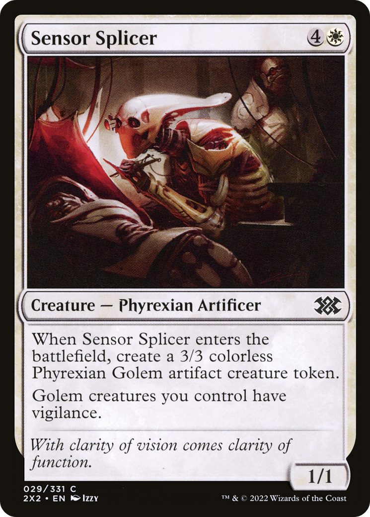 Sensor Splicer (2X2-029) - Double Masters 2022 Foil - Premium MTG Single from Wizards of the Coast - Just $0.08! Shop now at Game Crave Tournament Store