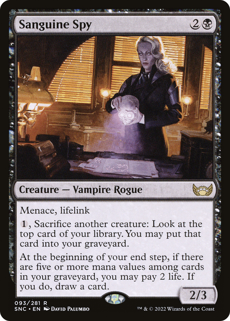 Sanguine Spy (SNC-093) - Streets of New Capenna Foil - Premium MTG Single from Wizards of the Coast - Just $0.08! Shop now at Game Crave Tournament Store