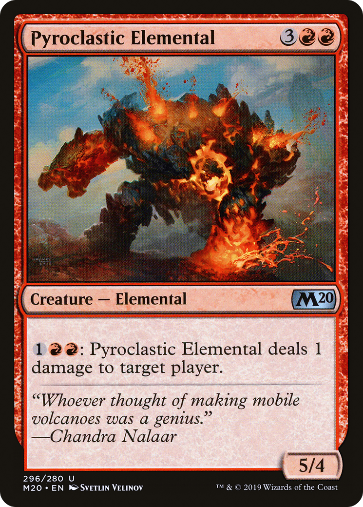 Pyroclastic Elemental (M20-296) - Core Set 2020 - Premium MTG Single from Wizards of the Coast - Just $0.25! Shop now at Game Crave Tournament Store