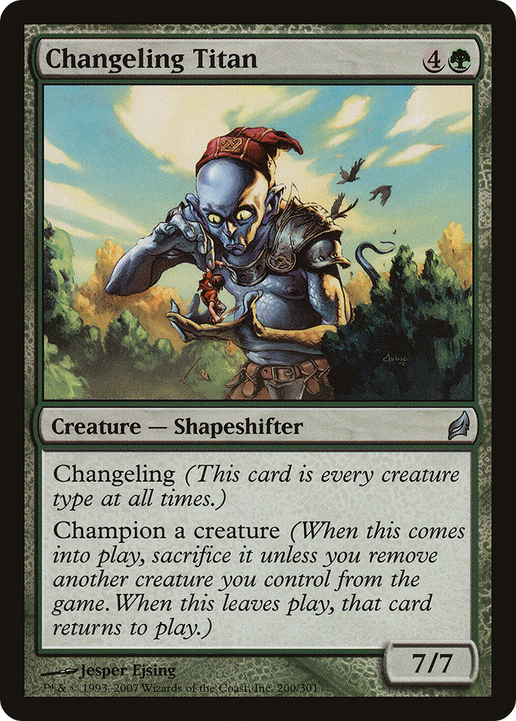 Changeling Titan (LRW-200) - Lorwyn - Premium MTG Single from Wizards of the Coast - Just $0.71! Shop now at Game Crave Tournament Store