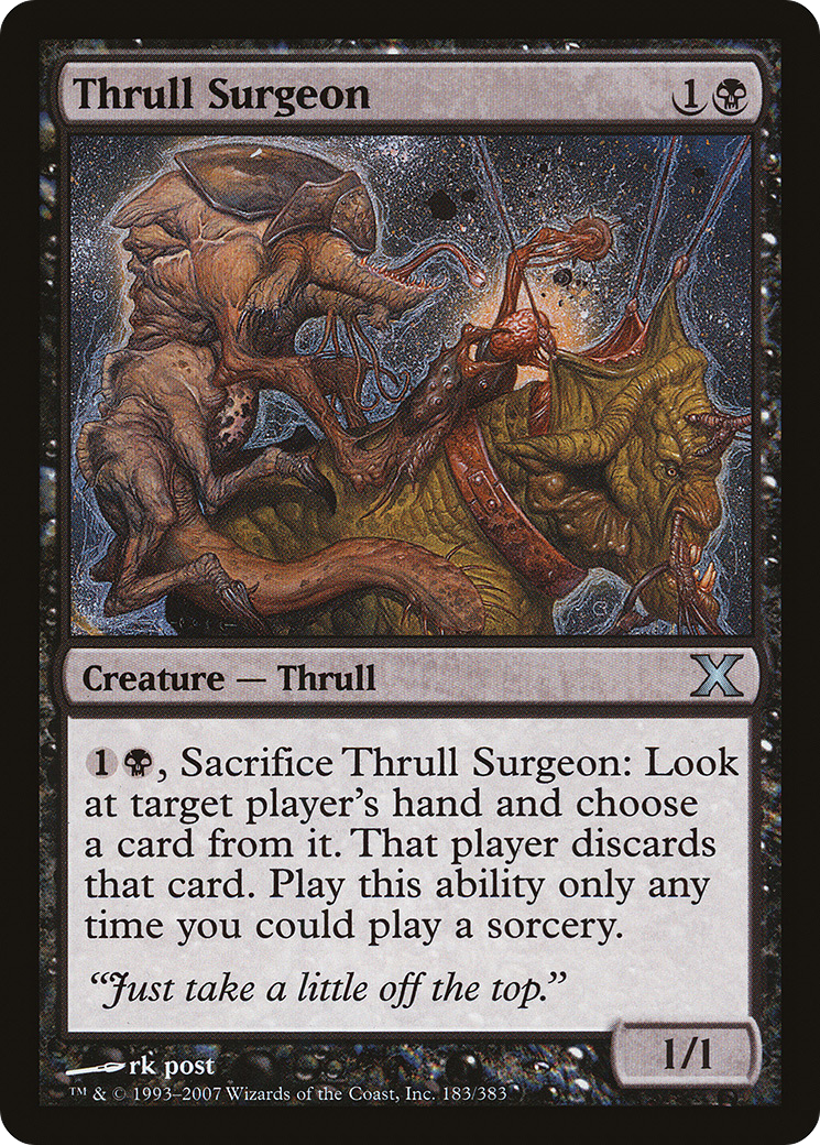 Thrull Surgeon (10E-183) - Tenth Edition - Premium MTG Single from Wizards of the Coast - Just $0.08! Shop now at Game Crave Tournament Store