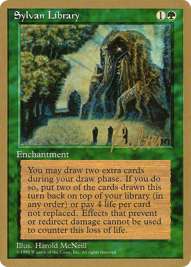 Sylvan Library (PTC-PP273) - Pro Tour Collector Set - Premium MTG Single from Wizards of the Coast - Just $4.66! Shop now at Game Crave Tournament Store